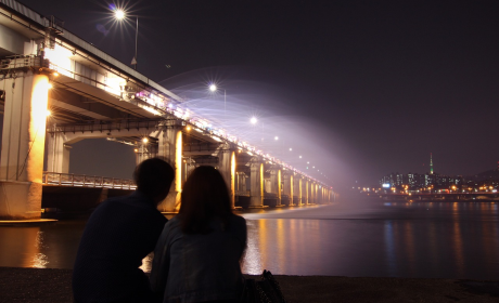 夜景的文案爱情